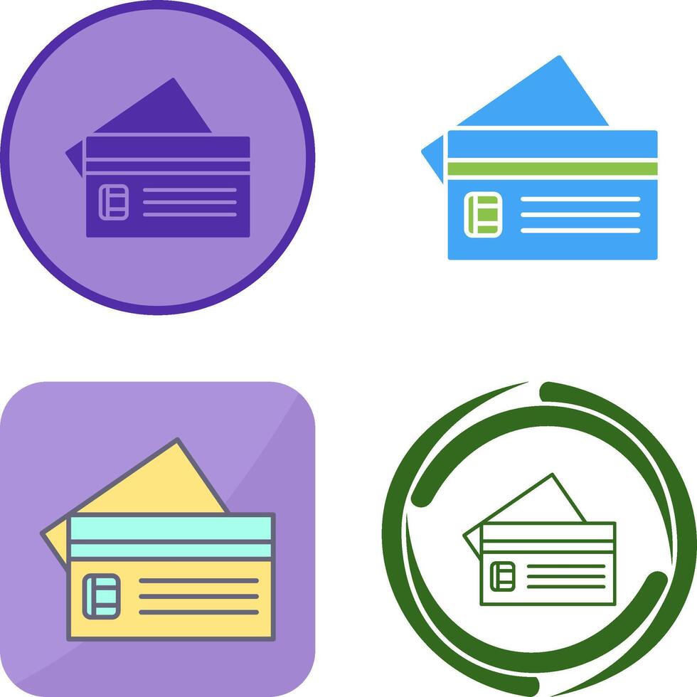 Credit Card Icon Design vector