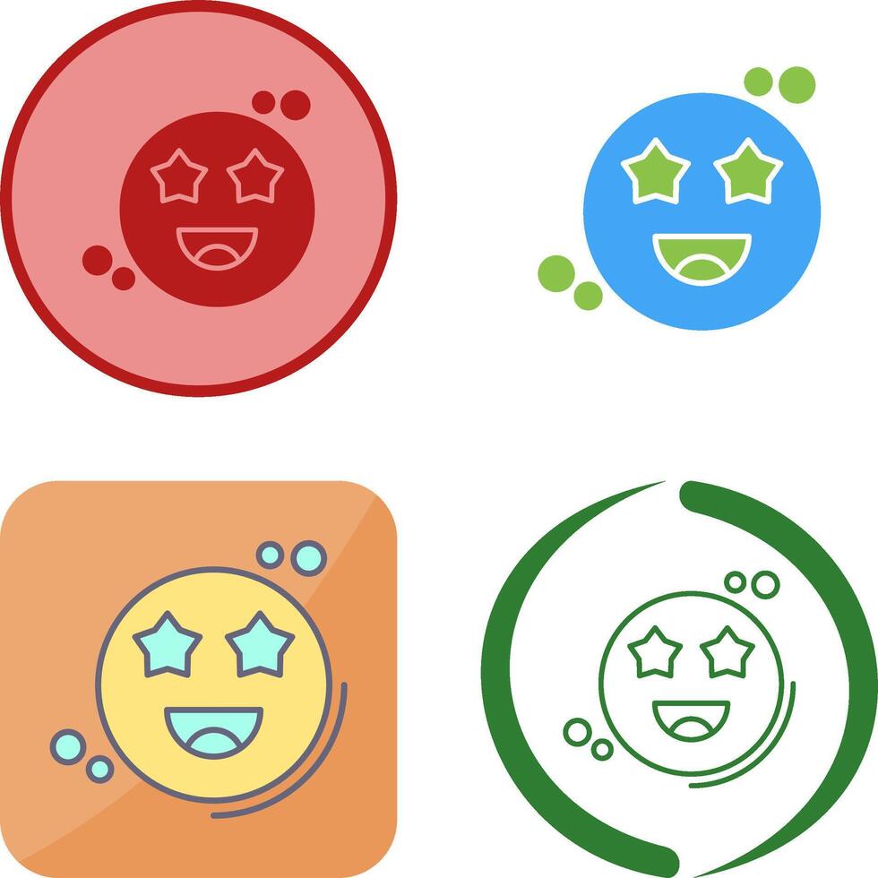 Starstruck Icon Design vector