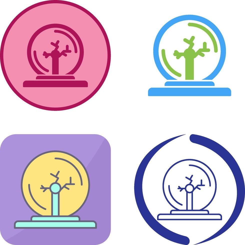 Plasma Ball Icon Design vector