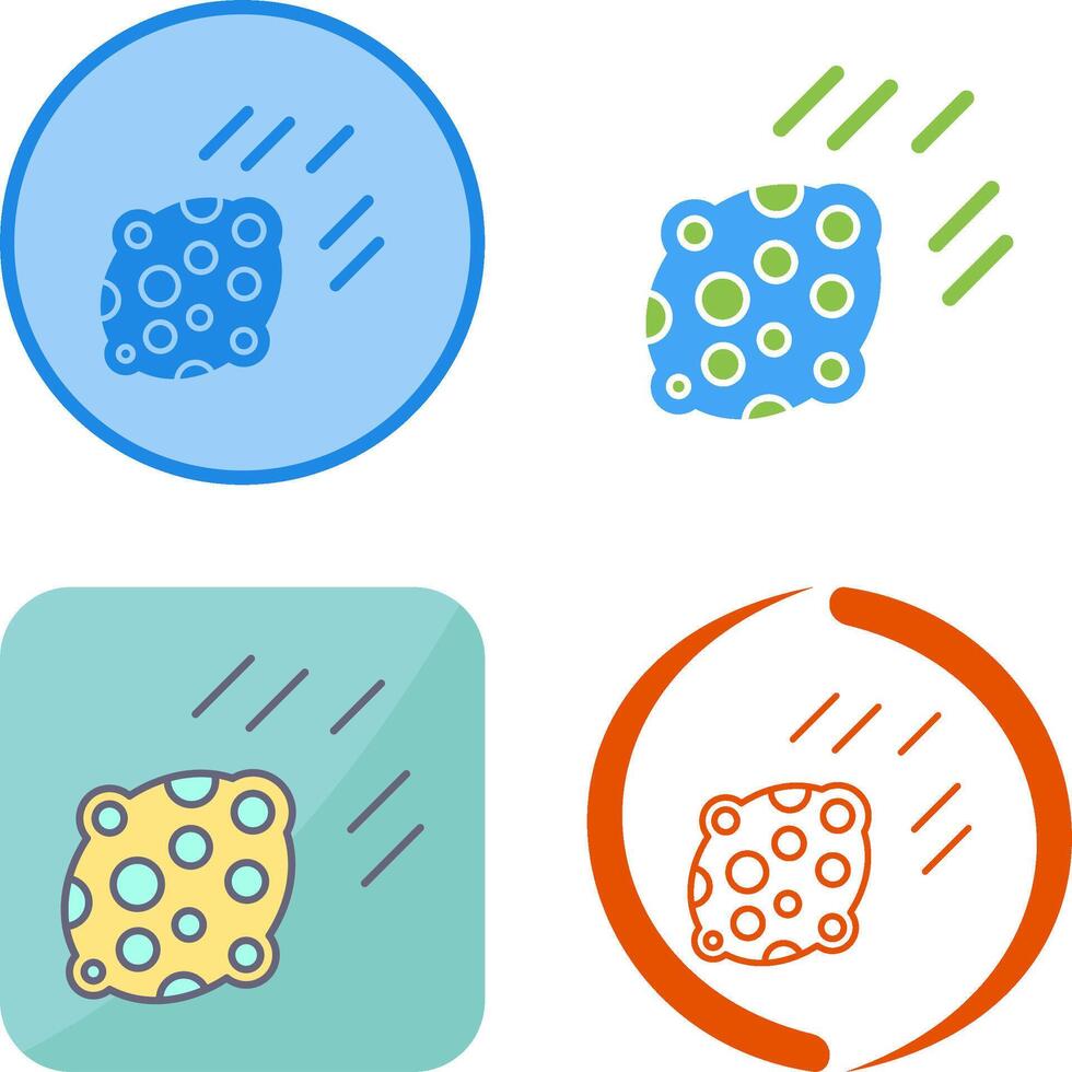 Asteroid Icon Design vector