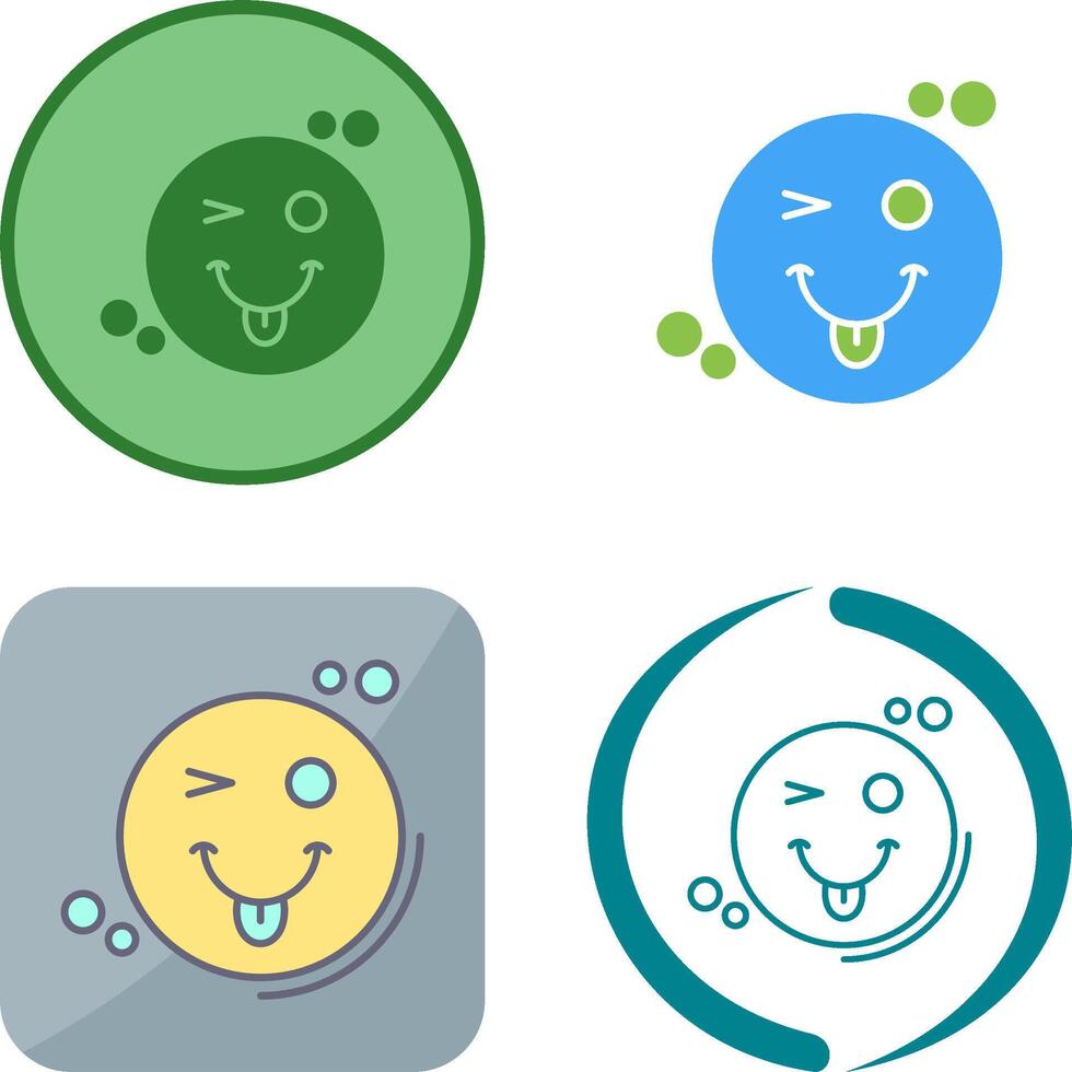 Tongue Out Icon Design vector