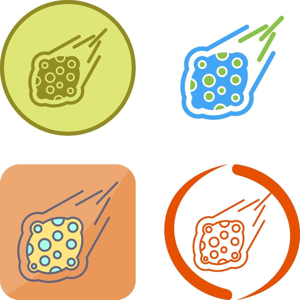 Meteorite Icon Design vector