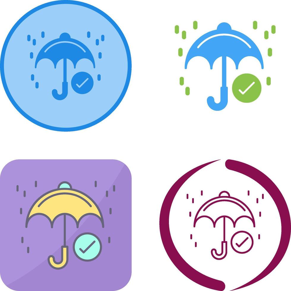 Keep Dry Icon Design vector