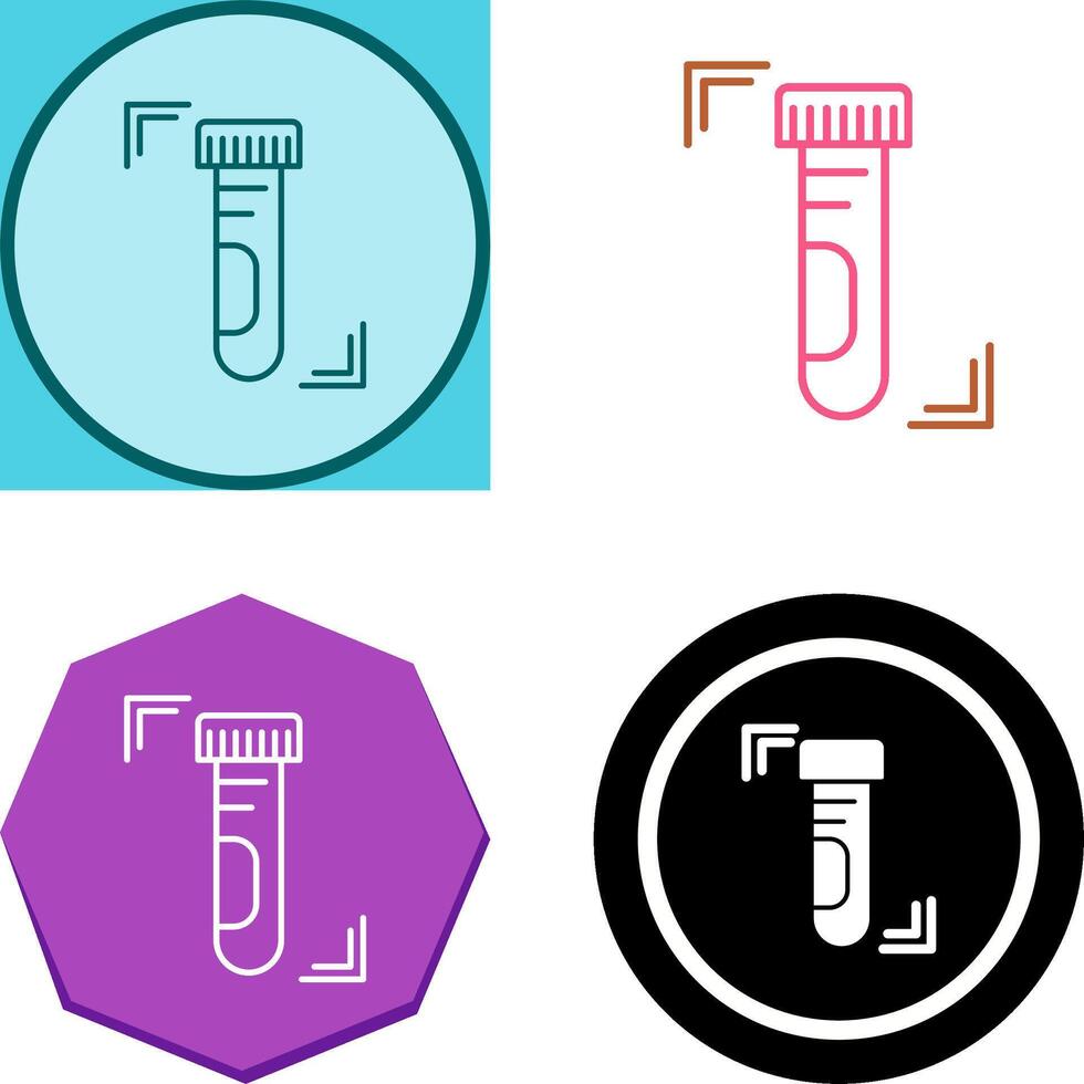 Test Tube Icon Design vector