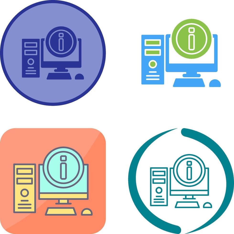Computer Icon Design vector