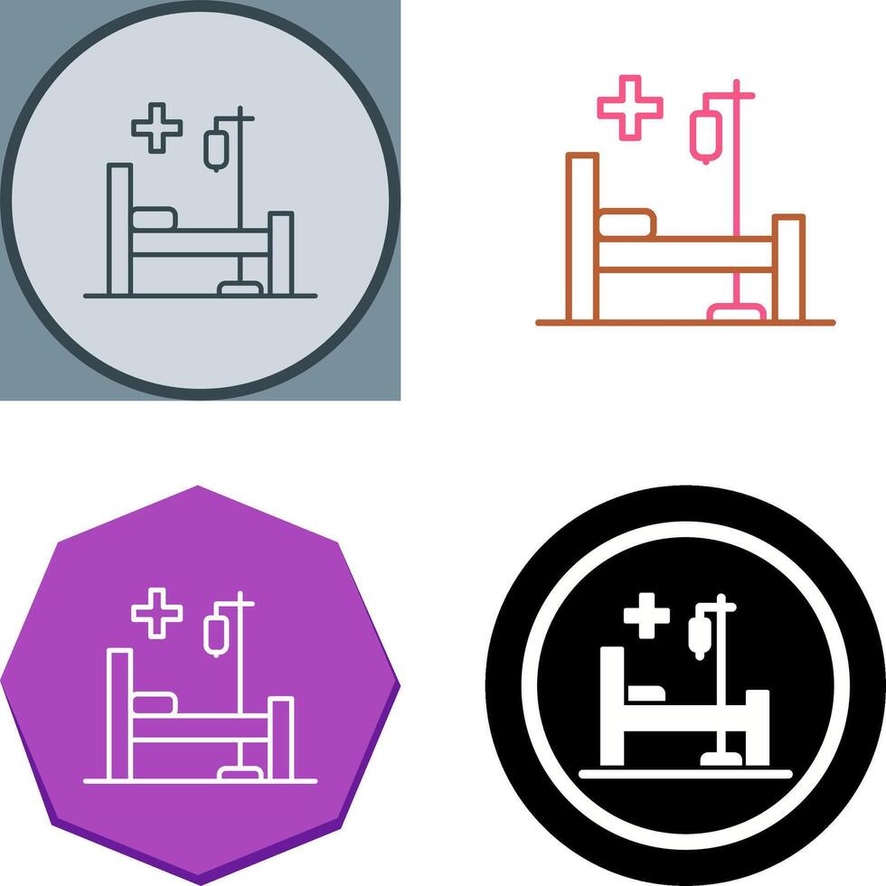 Bed Icon Design vector