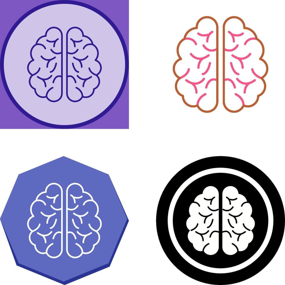 Brain Icon Design vector