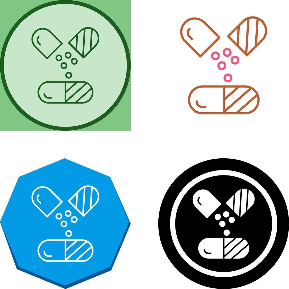 Capsule Icon Design vector