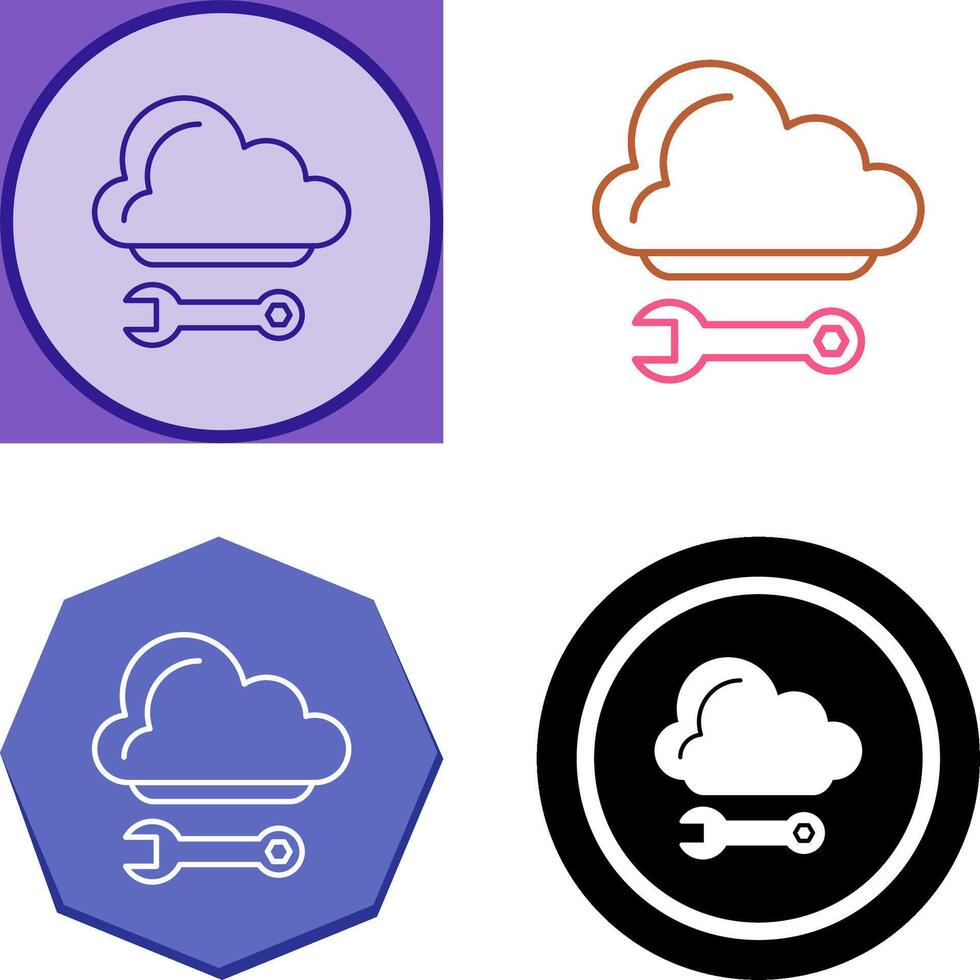 Cloud Computing Icon Design vector