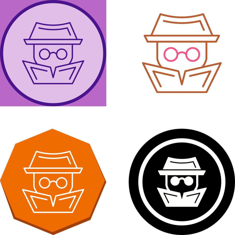 Hacker Icon Design vector