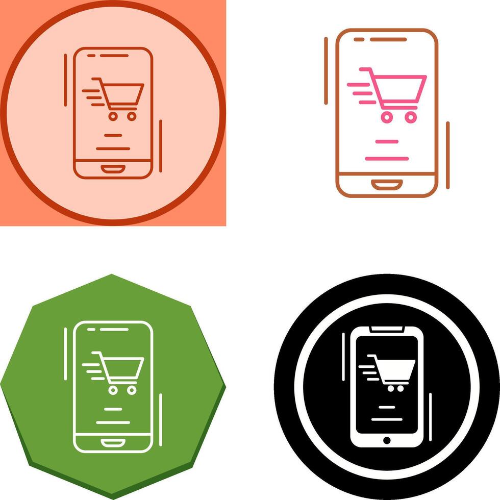 Online Shop Icon Design vector