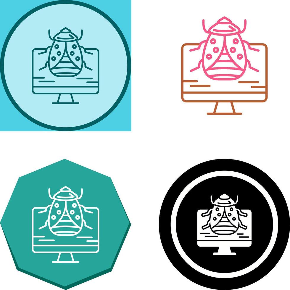Malware Icon Design vector