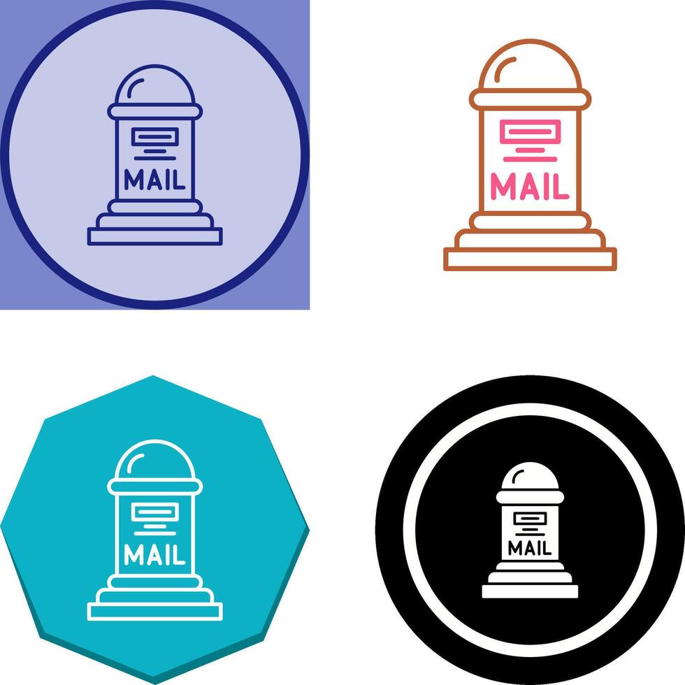 Mail Box Icon Design vector
