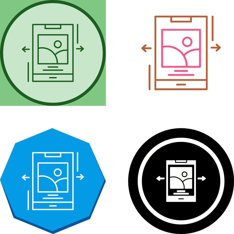 Swipe Icon Design vector