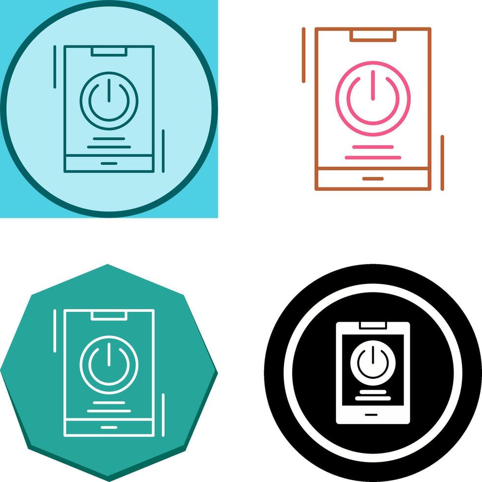 Power Icon Design vector