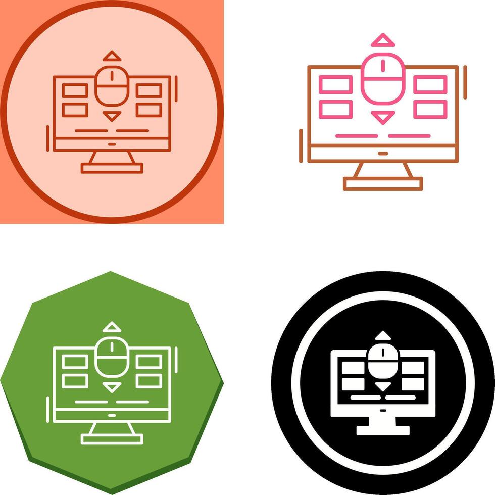 Scroll Icon Design vector