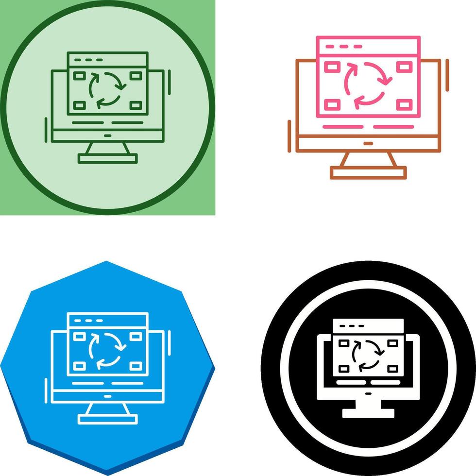 Update Icon Design vector