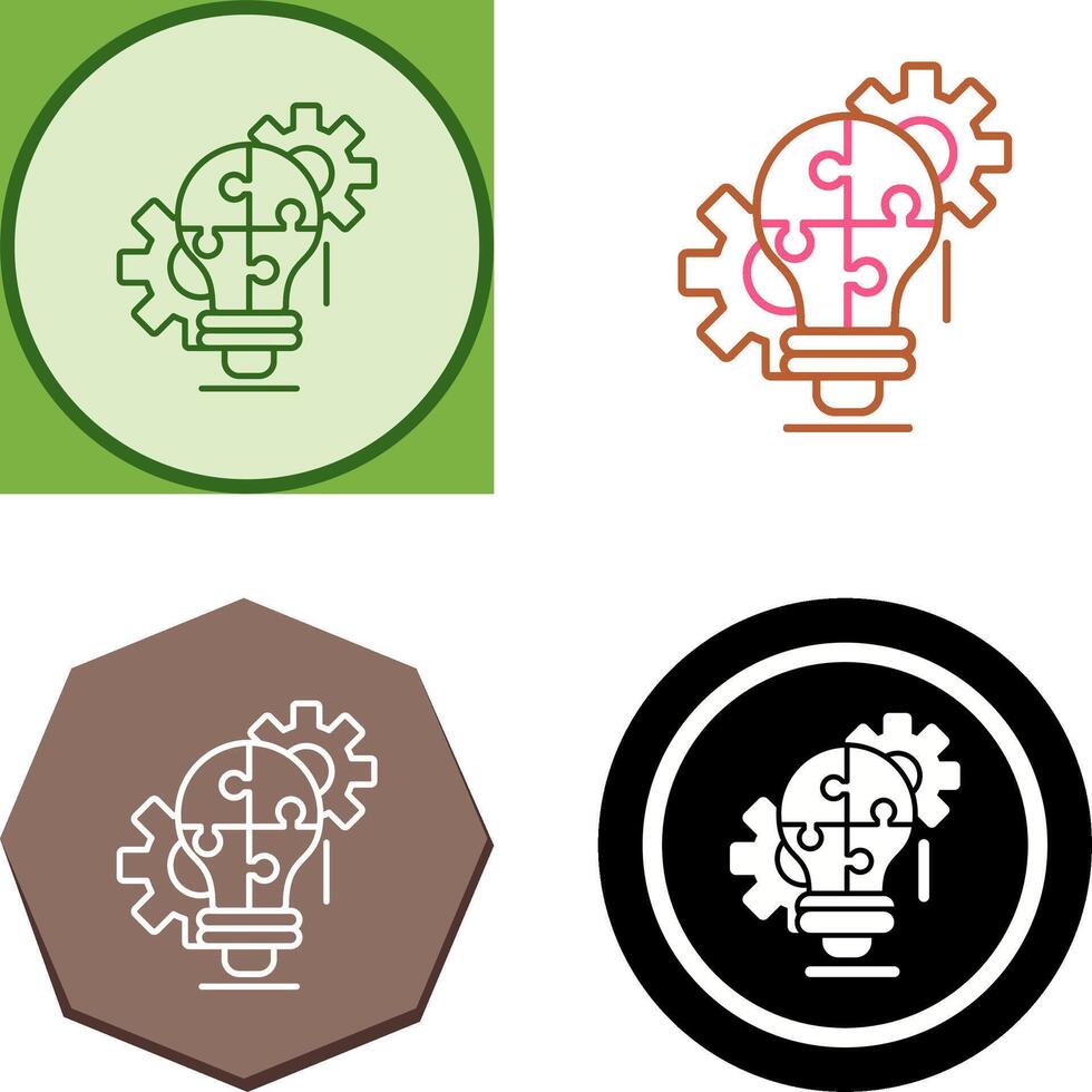 Problem Solving Icon Design vector