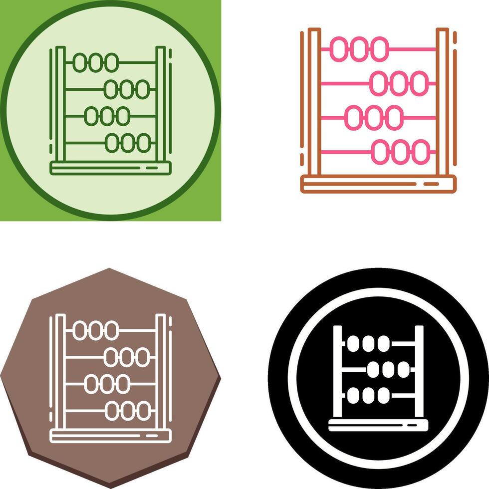 Abacus Icon Design vector