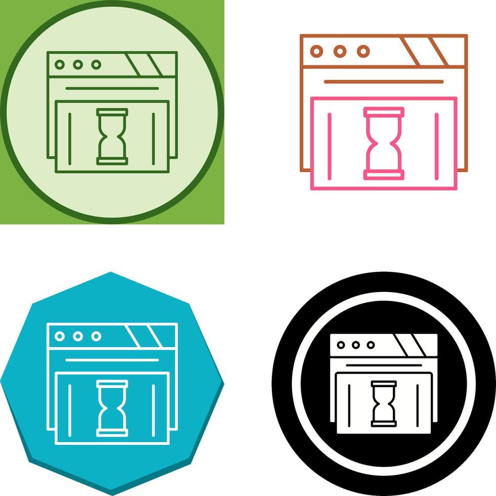 Waiting Icon Design vector