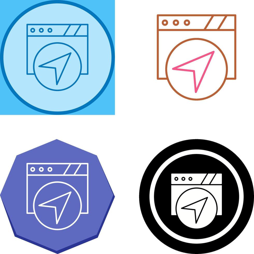 Navigation Icon Design vector