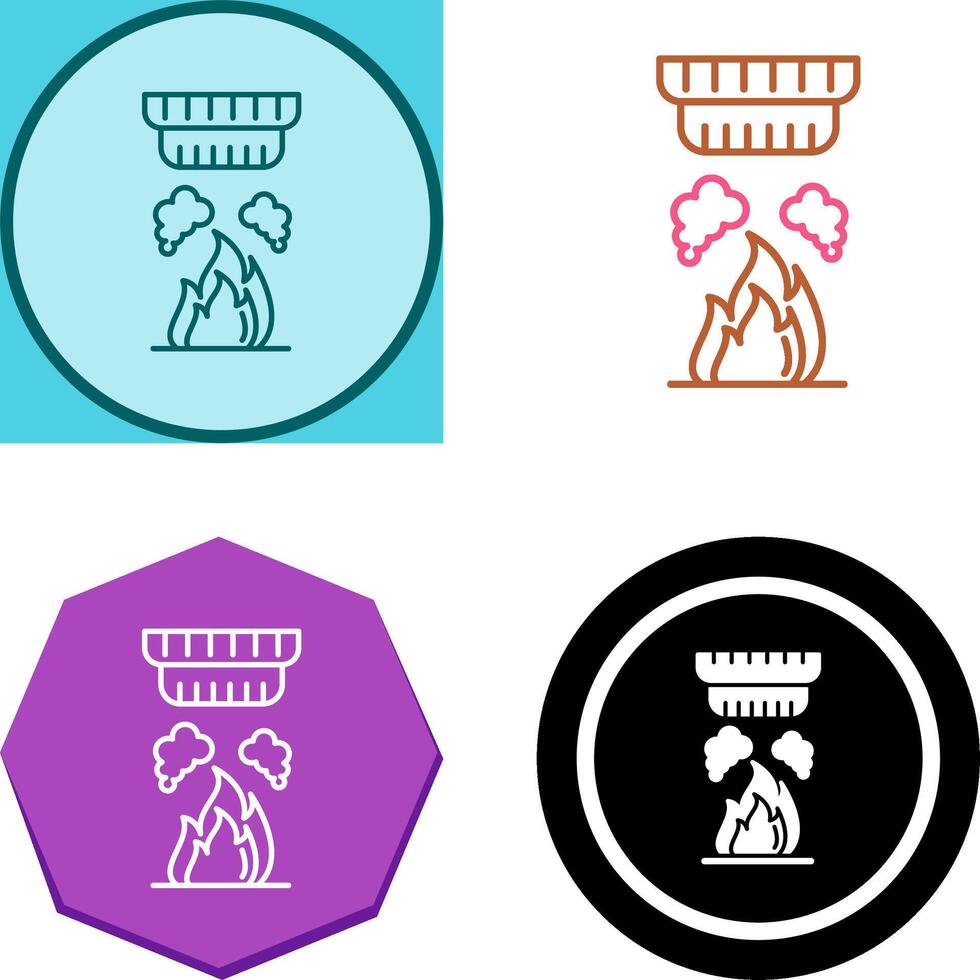 Smoke Detector Icon Design vector