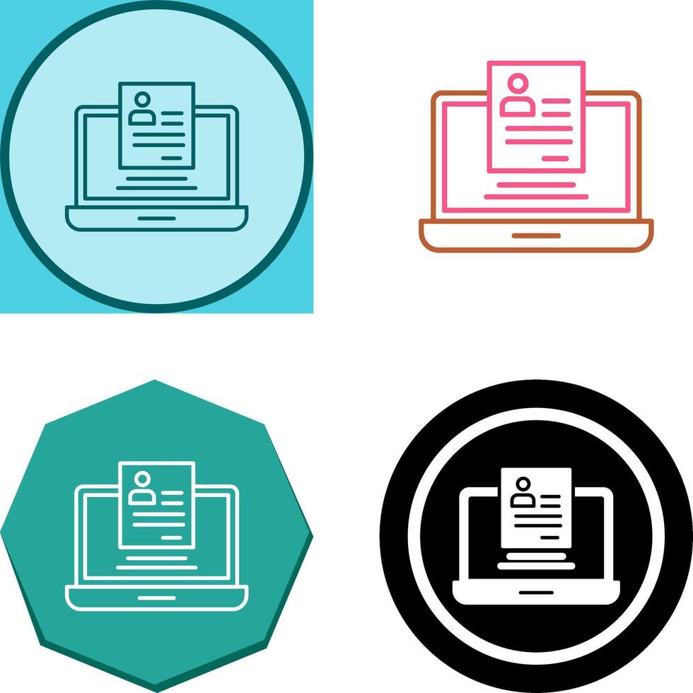 Registration Icon Design vector