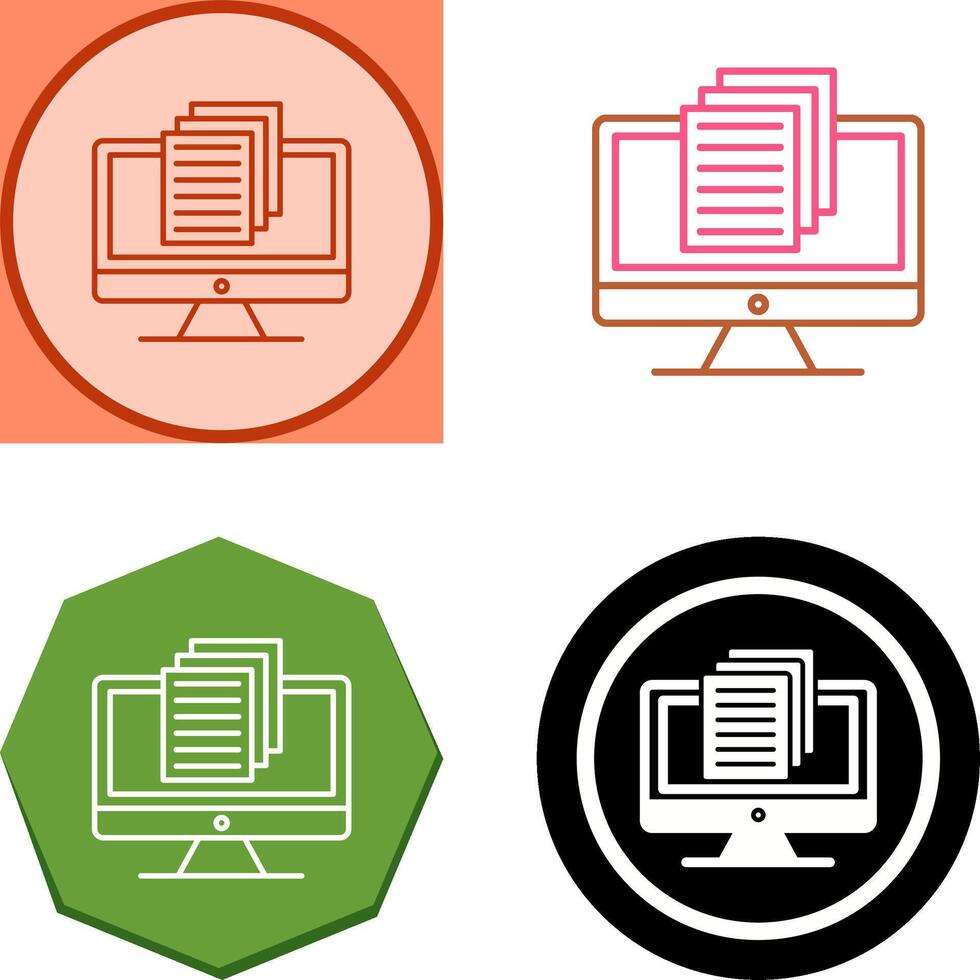 Document Icon Design vector