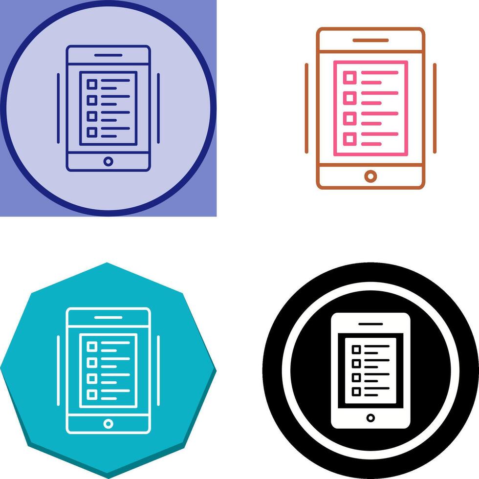 Online Test Icon Design vector