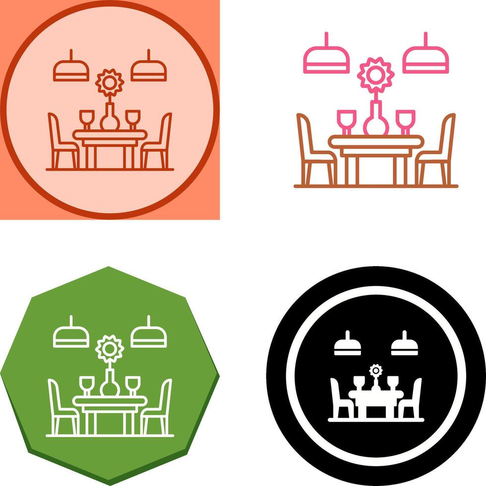 Table Icon Design vector