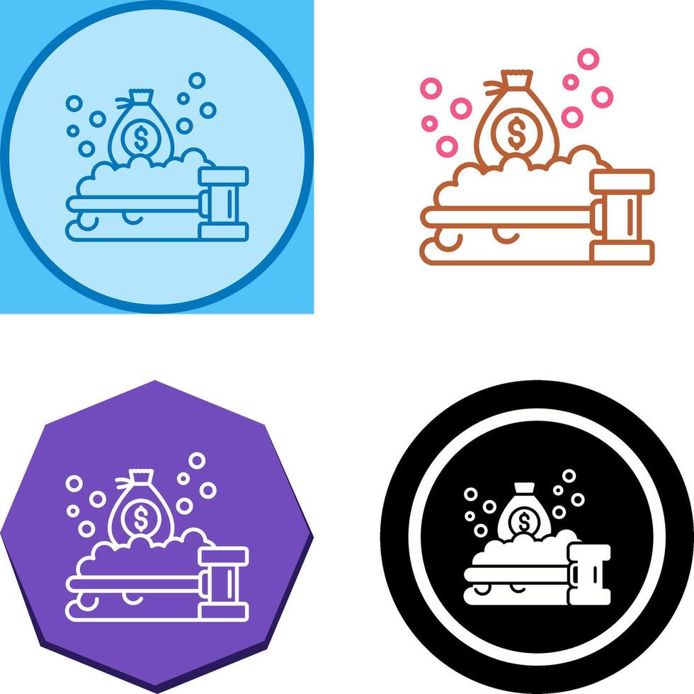 Money Laundering Icon Design vector