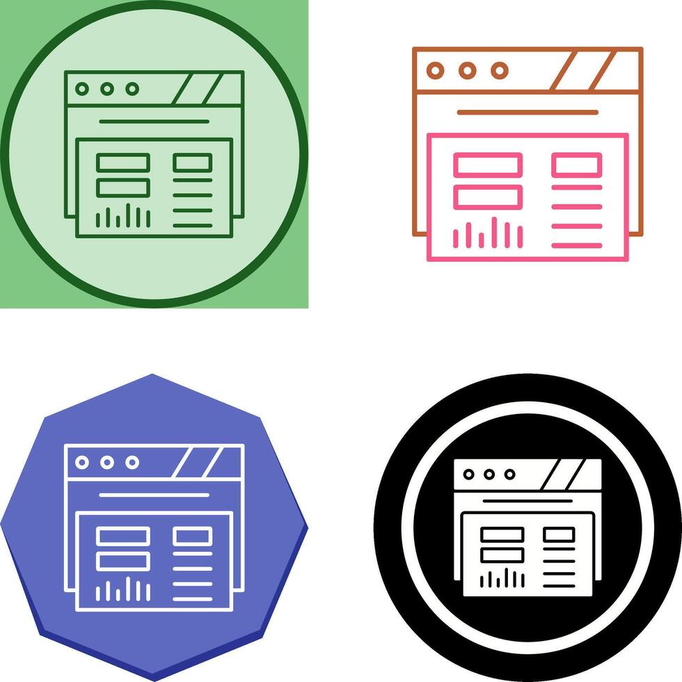 Dashboard Icon Design vector