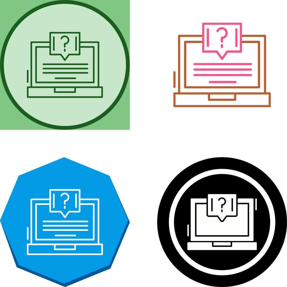 Question Icon Design vector