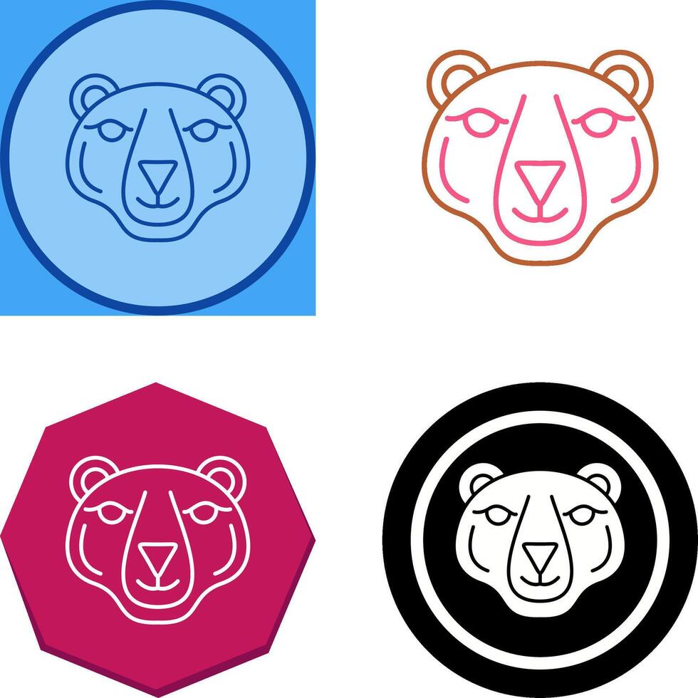 Polar Bear Icon Design vector