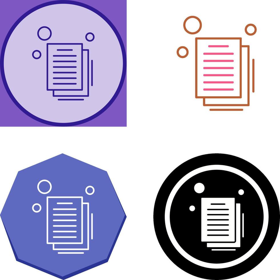 Document Icon Design vector
