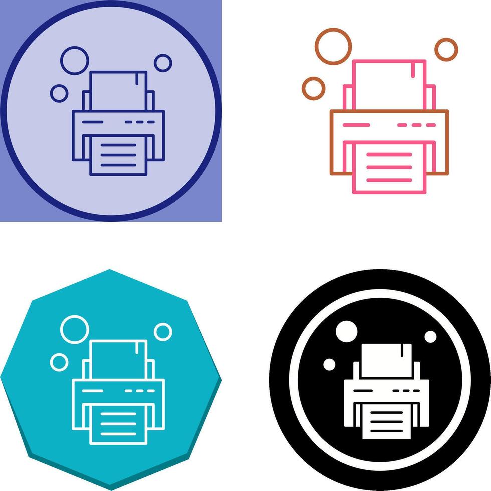 Printer Icon Design vector