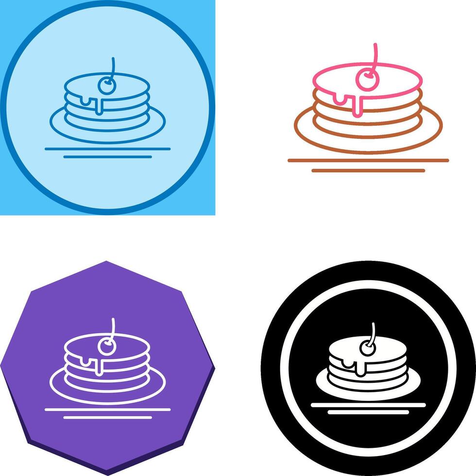 Pancake Icon Design vector