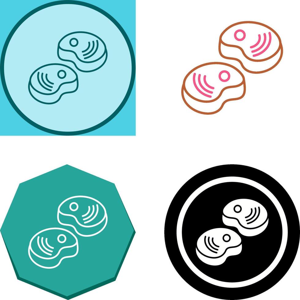 Steak Icon Design vector