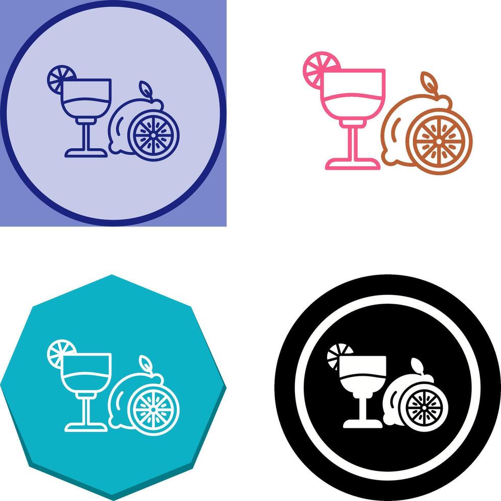 Lime Juice Icon Design vector