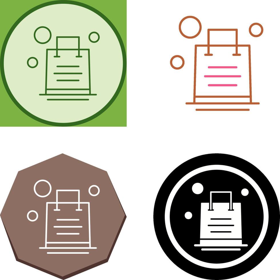 Shopping Bag Icon Design vector
