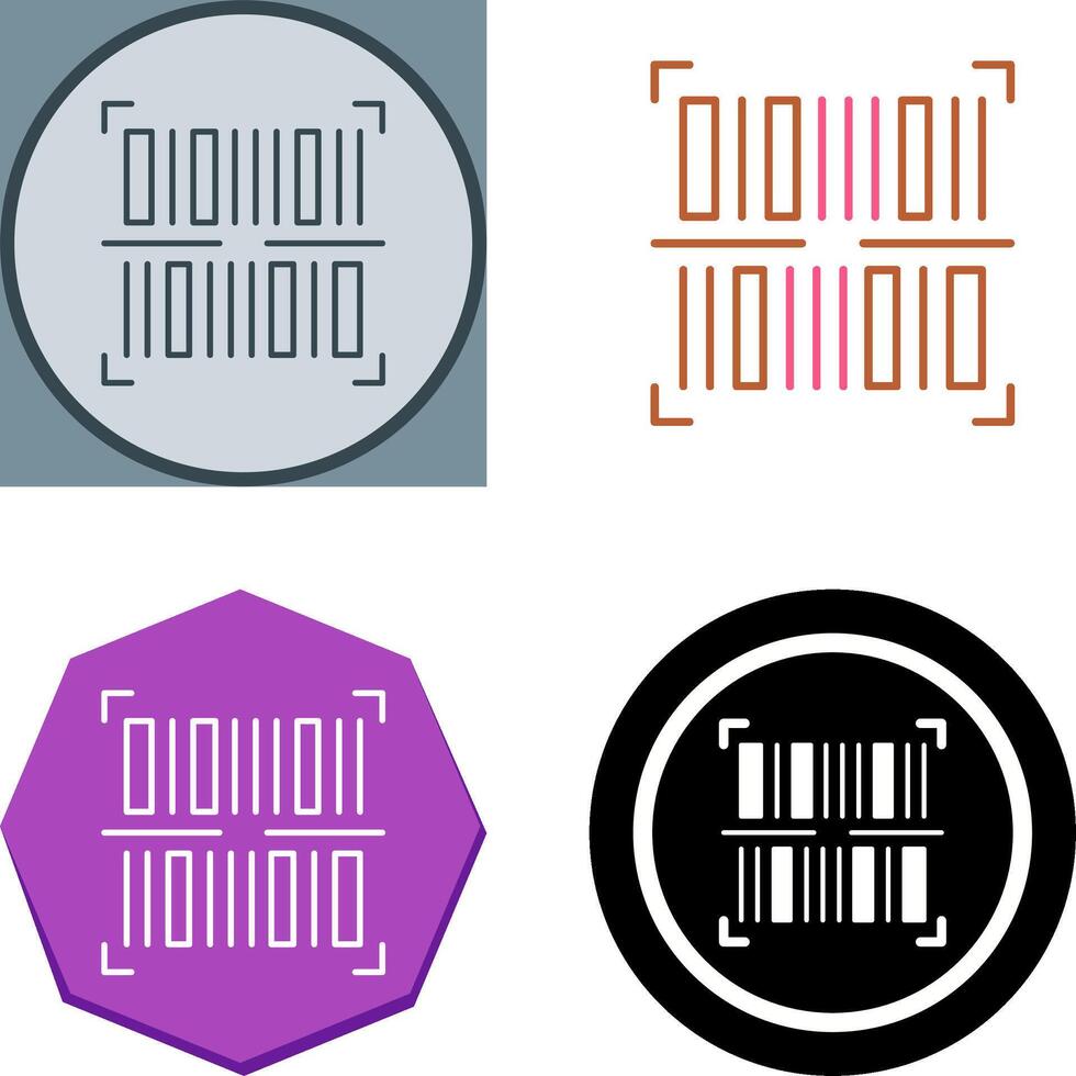 BarCode Icon Design vector