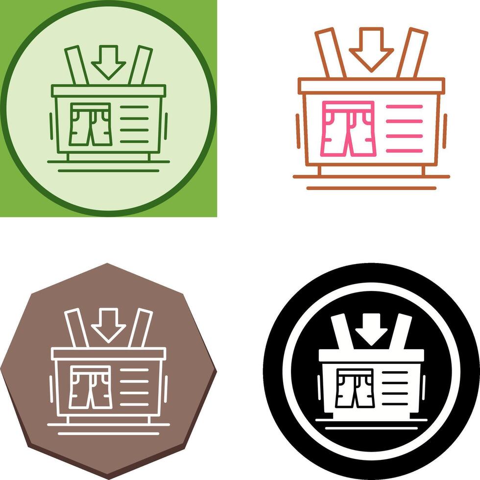 Shopping Basket Icon Design vector