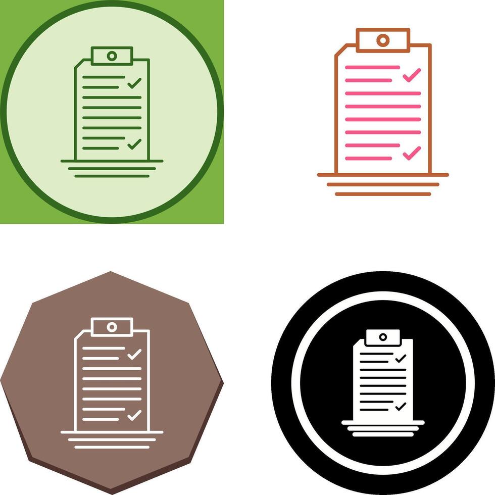 Check List Icon Design vector