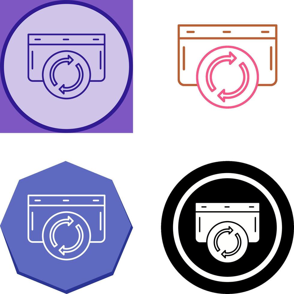 Refresh Icon Design vector