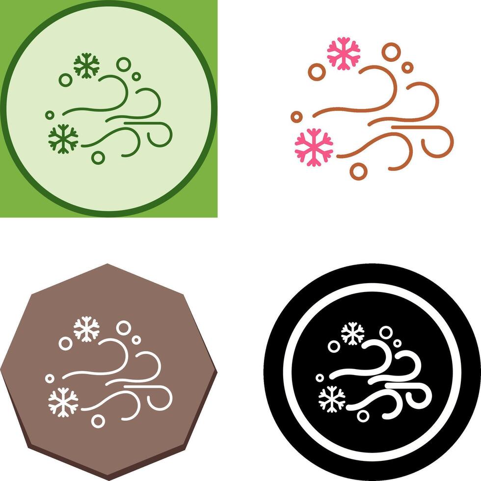 Blizzard Icon Design vector
