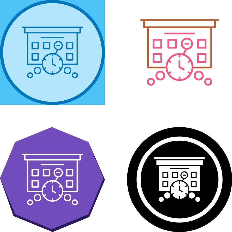 Deadline Icon Design vector