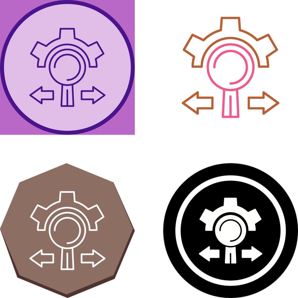 Research and Development Icon Design vector