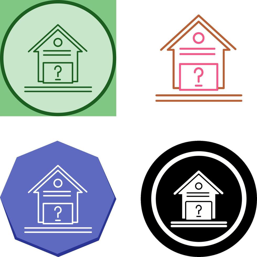 Unknown Icon Design vector