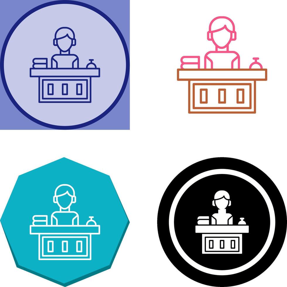 Office Reception Icon Design vector