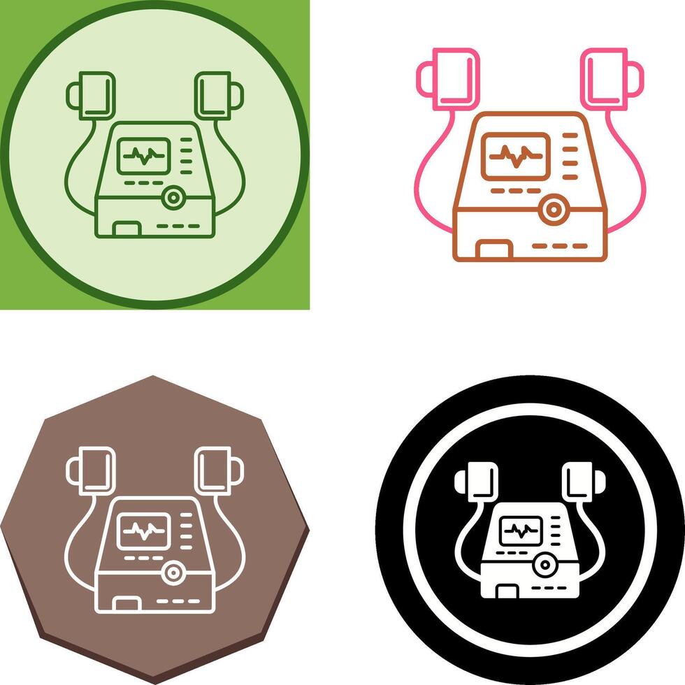 Defribillator Icon Design vector